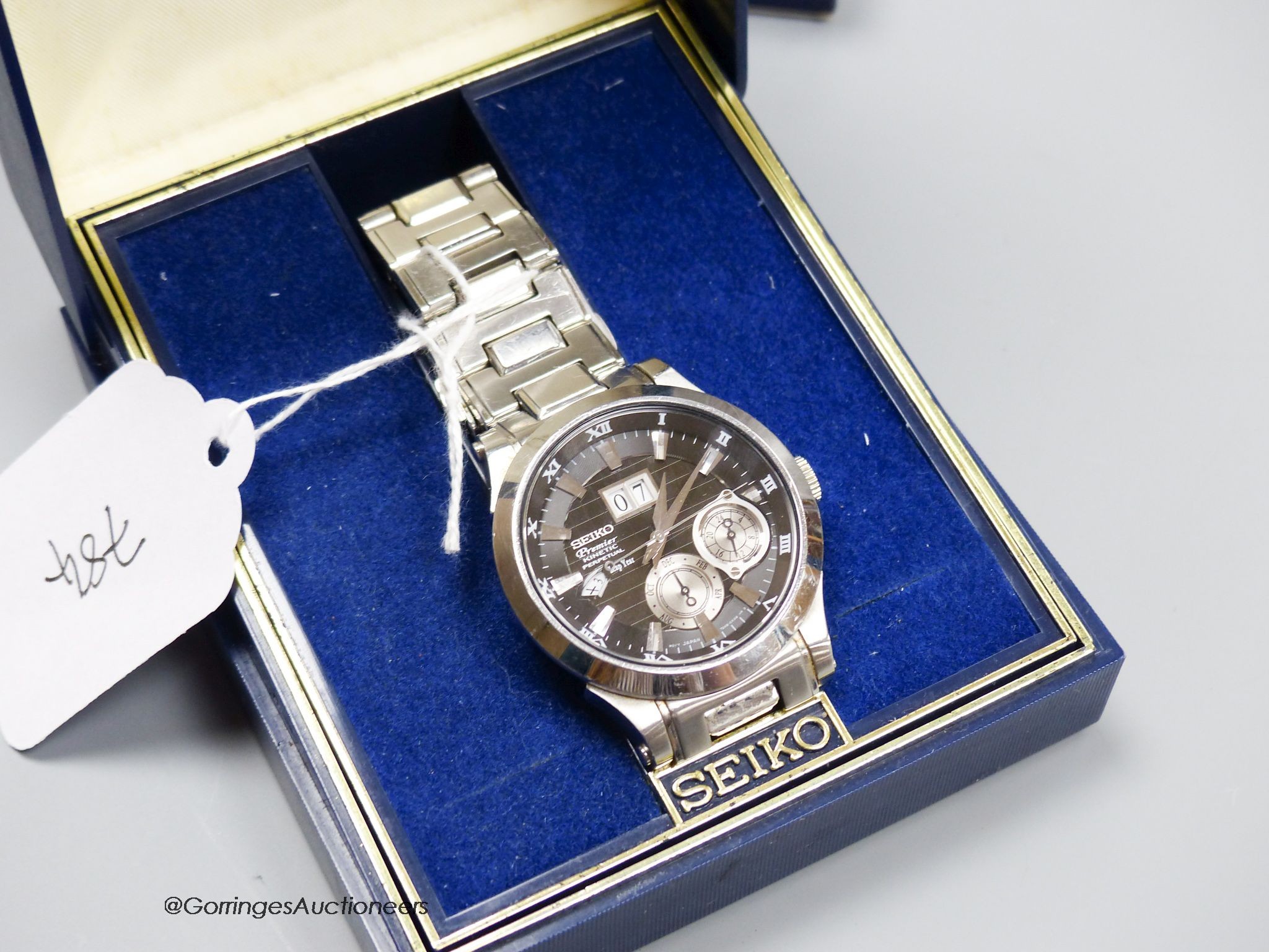 A gentleman’s still Seiko Premier Kinetic Perpetual wrist chronograph